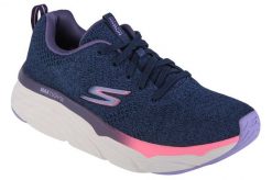 Buty do biegania damskie, Skechers Max Cushioning Elite-Clarion. Niebieskie buty do biegania Skechers, bez wzorów, z materiału, bez zapięcia, do biegania. Za 369.99 zł.