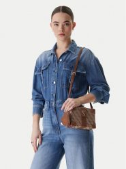 Guess Torebka J6RZ01 WK590 Brązowy. Brązowe torebki klasyczne Guess, z aplikacjami, z materiału, bez dodatków. Za 339.99 zł.