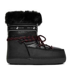 Śniegowce Beverly Hills Polo Club. Czarne śniegowce Beverly Hills Polo Club, bez wzorów, bez zapięcia. Za 299.99 zł.