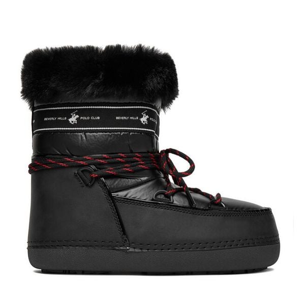 Śniegowce Beverly Hills Polo Club. Czarne śniegowce Beverly Hills Polo Club, bez wzorów, bez zapięcia. Za 299.99 zł.