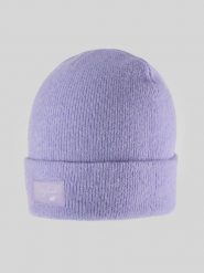 4F Czapka zimowa damska - fioletowa Uniwersalny. Fioletowe czapki zimowe 4f, bez wzorów, z dzianiny, biznesowe. Za 49.99 zł.