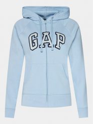 Gap Bluza 463503-13 Niebieski Regular Fit. Niebieskie bluzy GAP, xl, bez wzorów, z bawełny, bez kaptura. Za 129.99 zł.