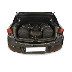Torby Do Bagażnika Opel Astra 5 Hatchback 2015-2021 4Szt Kjust. Czarne torby podróżne KJUST, bez wzorów. Za 1,196.00 zł.