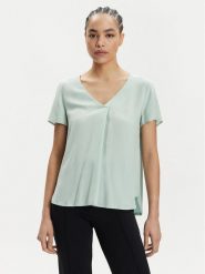 Vero Moda Bluzka Brit 10285552 Zielony Loose Fit. Zielone bluzki Vero Moda, s, bez wzorów, z wiskozy, bez kołnierzyka, bez ramiączek. Za 59.99 zł.