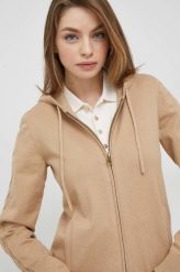 Lauren Ralph Lauren kardigan z domieszką kaszmiru damska kolor beżowy. Brązowe swetry Lauren Ralph Lauren, l, bez wzorów, z dzianiny, bez ramiączek. W wyprzedaży za 769.99 zł.