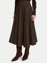 Luisa Spagnoli Spódnica trapezowa Frazione 543515 Brązowy ciemny A-Line Fit. Brązowe spódnice Luisa Spagnoli, m, bez wzorów, trapezowe. Za 1,539.00 zł.