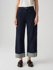 OPUS Dżinsy "Miva" - Comfort fit - w kolorze granatowym rozmiar: 38/L28. Niebieskie jeansy Opus, l, bez wzorów, klasyczne, z podwyższonym stanem. Za 239.95 zł.