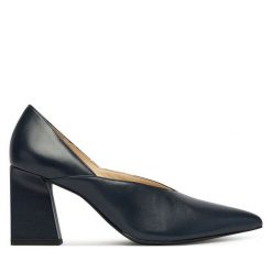 Czółenka HÖGL. Niebieskie czółenka Högl, bez wzorów, bez obcasa, bez zapięcia. Za 799.99 zł.