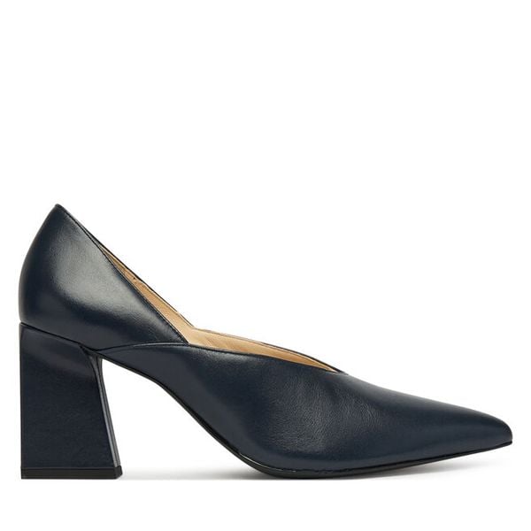 Czółenka HÖGL. Niebieskie czółenka Högl, bez wzorów, bez obcasa, bez zapięcia. Za 799.99 zł.