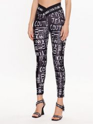 Versace Jeans Couture Legginsy 74HAC113 Czarny Regular Fit. Czarne legginsy Versace Jeans Couture, bez wzorów, z jeansu. Za 1,049.00 zł.