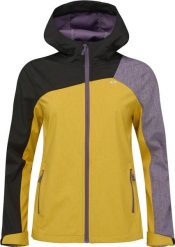 Damska kurtka softshell Loap Laskona żółta. Czarne kurtki przejściowe sportowe ÀLG, na jesień, m, bez wzorów, z materiału, trekkingowe. Za 316.99 zł.