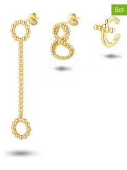 Les Favorites Pozłacane kolczyki-wkrętki (3 szt.) rozmiar: onesize. Żółte kolczyki Les Favorites, pozłacane. Za 130.99 zł.