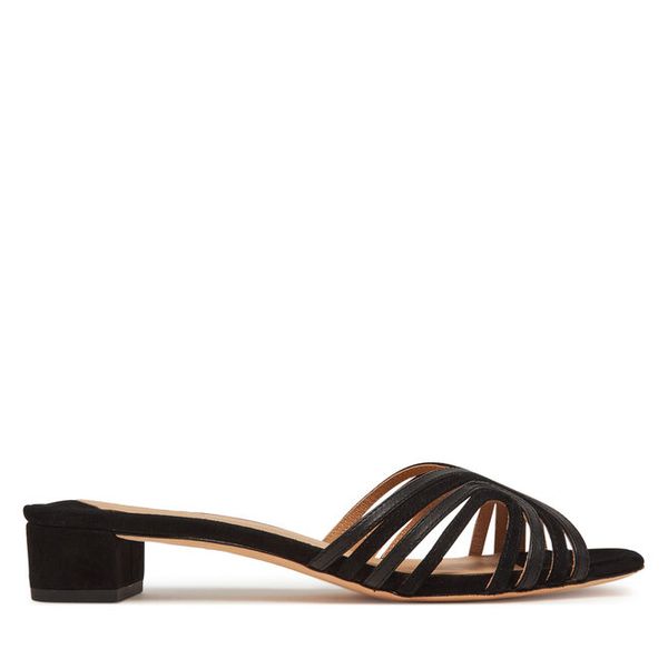 Klapki LAUREN RALPH LAUREN. Czarne klapki Lauren Ralph Lauren, bez wzorów, bez obcasa, bez zapięcia. Za 449.99 zł.