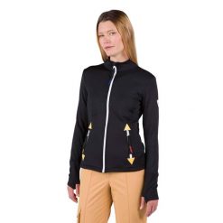 Bluza Rossignol JCC damska Climi JKT czarna. Czarne bluzy bez kaptura Rossignol, s, bez wzorów, z elastanu, bez kaptura, snowboardowy. Za 1,059.00 zł.