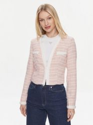 Guess Marynarka Tosca Braid Boucle J W4RN38 WFWV2 Różowy Regular Fit. Czerwone marynarki i żakiety Guess, l, z aplikacjami, z syntetyku, bez ramiączek. Za 429.99 zł.
