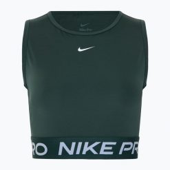 Tank top treningowy damski Nike Pro Dri-Fit. Zielone topy sportowe Nike, bez wzorów, dri-fit (nike). Za 139.99 zł.