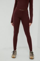 Icebreaker legginsy funkcyjne 200 Oasis. Brązowe legginsy Icebreaker, bez wzorów, z materiału. Za 429.99 zł.