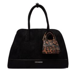 Torebka Steve Madden. Czarne torebki klasyczne Steve Madden, bez wzorów, klasyczne, bez dodatków. Za 559.99 zł.