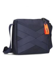 Zwei Skórzana torebka w kolorze granatowym - 28 x 23 x 11 cm rozmiar: onesize. Niebieskie walizki Zwei. Za 184.89 zł.
