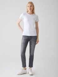 LTB Dżinsy "Freya" - Slim fit - w kolorze szarym rozmiar: W28. Szare jeansy LTB, z aplikacjami, klasyczne, z podwyższonym stanem. Za 96.83 zł.