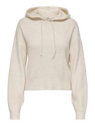 JDY Bluza w kolorze kremowym rozmiar: XL. Brązowe bluzy JDY, xl, bez wzorów, prążkowane, bez ramiączek, z kapturem. Za 70.90 zł.
