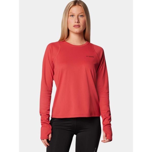 Koszulka Damska Columbia Summit Valley Crew. Czerwone t-shirty sportowe Columbia, s, bez wzorów, bez ramiączek. Za 269.00 zł.
