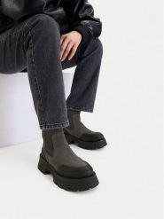 G-Star Raw Sztyblety CEO-WI16-525-05 Szary. Szare botki G-Star, bez wzorów, ze skóry, retro, bez obcasa, na płaskiej podeszwie, bez zapięcia. Za 439.99 zł.