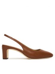 LAUREN RALPH LAUREN Czółenka 802P00096002 Brązowy. Brązowe czółenka Lauren Ralph Lauren, bez wzorów, ze skóry, bez obcasa, bez zapięcia. Za 769.99 zł.