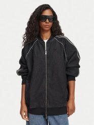 Adidas Kurtka jeansowa Sst KQ6471 Czarny Oversize. Czarne kurtki adidas, m, bez wzorów, z bawełny, bez kaptura. Za 399.99 zł.