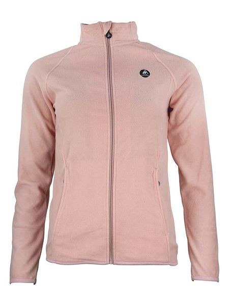 Peak Mountain Kurtka polarowa "Afonor" w kolorze jasnoróżowym rozmiar: XL. Różowe kurtki Peak Mountain, xl, z aplikacjami, z materiału, bez kaptura. Za 117.73 zł.