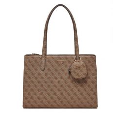 Torebka Guess. Brązowe torebki klasyczne Guess, z aplikacjami, klasyczne, bez dodatków. Za 349.99 zł.
