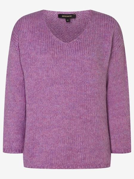 More & More Sweter w kolorze fioletowym rozmiar: 44. Różowe swetry More & More, bez wzorów, ze splotem, bez ramiączek. Za 122.67 zł.
