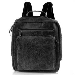DAAG Jazzy Risk 145 plecak skórzany unisex czarny. Czarne plecaki DAAG, bez wzorów, ze skóry, bez dodatków. Za 489.99 zł.