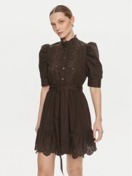 Gap Sukienka koszulowa 792564 Czarny Regular Fit. Czarne sukienki GAP, l, bez wzorów, z bawełny, bez kołnierzyka, bez ramiączek, koszulowe. Za 219.99 zł.