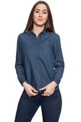 KOSZULA JEANSOWA DAMSKA MUSTANG Erin 1010017 5000 881. Koszule Mustang, s, bez wzorów, z jeansu, bez kołnierzyka, bez ramiączek. Za 149.99 zł.