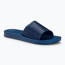 Klapki damskie Ipanema Anat Classic. Niebieskie klapki Ipanema, bez wzorów, z materiału, eleganckie, bez obcasa, bez zapięcia. Za 89.99 zł.