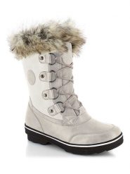 Kimberfeel Kozaki zimowe "Megeve" w kolorze białym rozmiar: 39. Białe kozaki Kimberfeel, na zimę, bez wzorów, z materiału, eleganckie, bez obcasa, bez zapięcia. Za 347.99 zł.