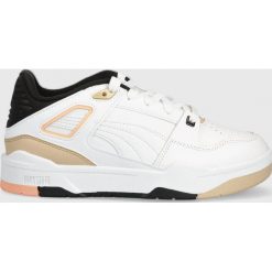 Puma sneakersy kolor biały. Białe buty sportowe lifestyle Puma, bez wzorów, z gumy, sportowe, z okrągłym noskiem, bez zapięcia. Za 449.99 zł.