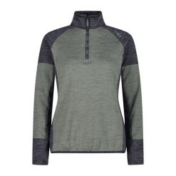 Bluza damska turystyczna CMP 34G2266. Zielone bluzy CMP, l, bez wzorów, sportowe, bez ramiączek, bez kaptura. Za 274.00 zł.