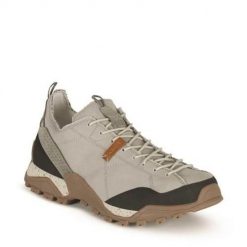 Buty trekkingowe damskie Aku Nativa Canvas. Szare trekkingi Aku, bez wzorów, z gumy, bez zapięcia, trekkingowe. Za 349.00 zł.