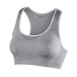 Biustonosz Falke Madison. Szare biustonosze sportowe Falke, bez wzorów, na fitness i siłownię. Za 285.50 zł.