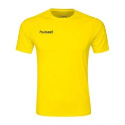 Jersey Hummel First Performance. Żółte bielizna termoaktywna damska Hummel, bez wzorów, z jersey, bez ramiączek, do piłki nożnej. Za 127.50 zł.
