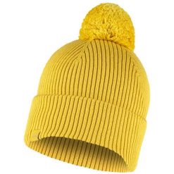 Czapka BUFF KNITTED HAT TIM. Żółte czapki zimowe Buff, bez wzorów, ze skóry, biznesowe. Za 175.00 zł.