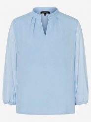 More & More Bluzka w kolorze błękitnym rozmiar: 36. Niebieskie bluzki More & More, bez wzorów, bez kołnierzyka, bez ramiączek. Za 65.85 zł.