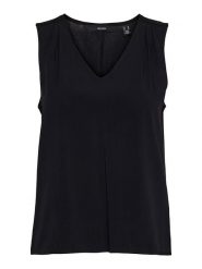 Vero Moda Top "Brit" w kolorze czarnym rozmiar: L. Czarne topy Vero Moda, l, bez wzorów, bez kołnierzyka, bez ramiączek. Za 71.07 zł.