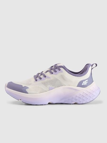 4F Buty do biegania Freemove Mesh damskie - fioletowe 39. Fioletowe buty do biegania 4f, bez wzorów, z meshu, bez zapięcia, do biegania. Za 329.99 zł.