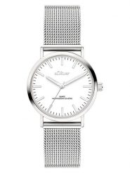 S.Oliver Zegarek kwarcowy w kolorze srebrno-białym rozmiar: onesize. Szare, analogowe zegarki S.Oliver, ze stali. Za 173.99 zł.