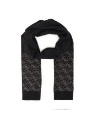 Guess Szalik W5BZ21 Z2NQ2 Czarny. Czarne szaliki i kominy Guess, z aplikacjami, z wiskozy. Za 294.99 zł.