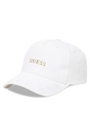 Guess Kapelusz 177119 Biały. Białe kapelusze Guess, z aplikacjami, z bawełny. Za 119.99 zł.