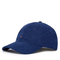 Czapka z daszkiem Tommy Hilfiger. Niebieskie czapki z daszkiem Tommy Hilfiger, bez wzorów. Za 209.99 zł.